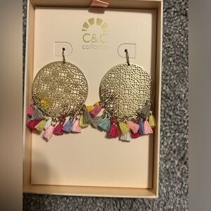 Gold tassel earrings